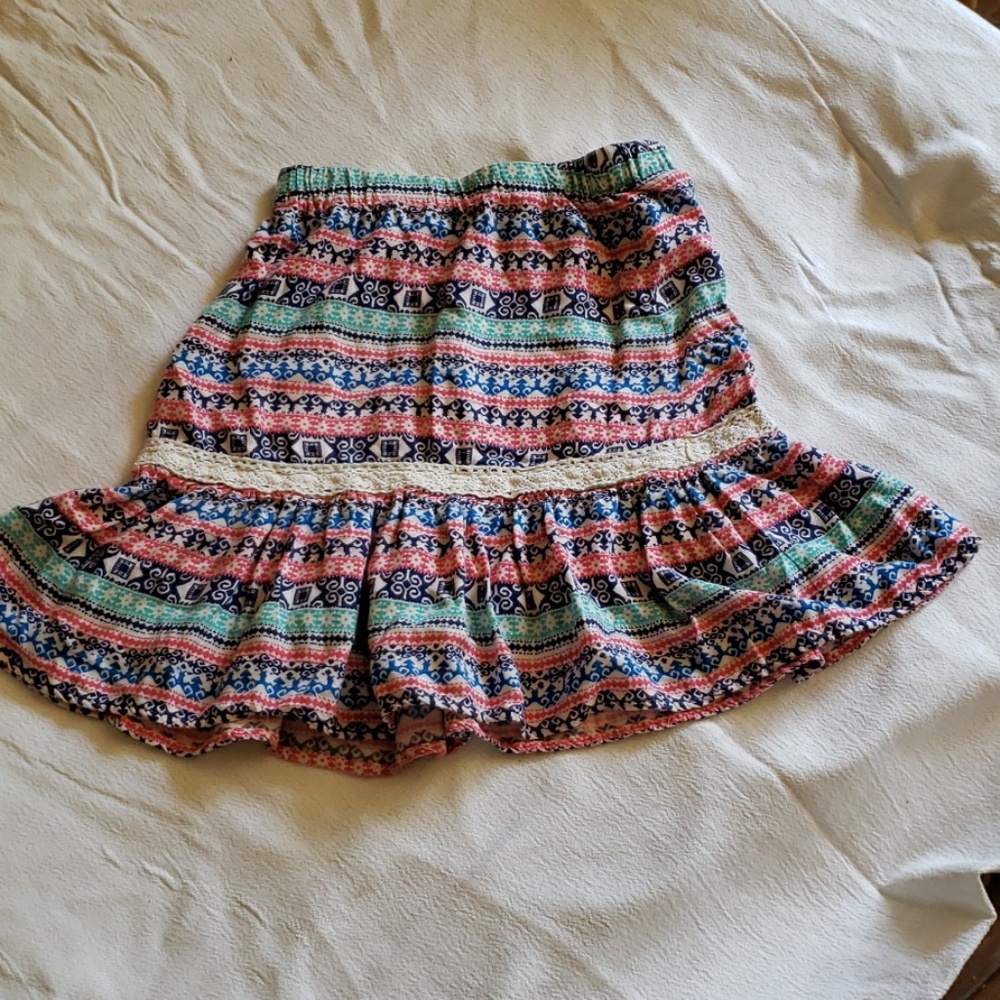Red camel girl's skirt